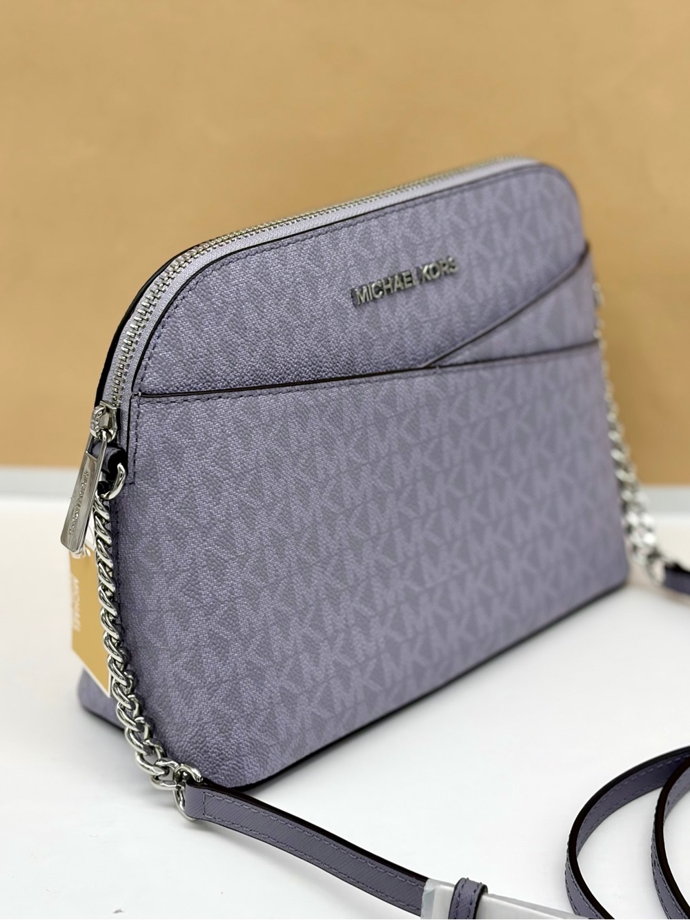 Michael Kors Jet Set Travel Medium Logo Dome Crossbody Bag - Picture 9 of 14